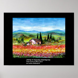 POSTER PRINTEMPS EN TOUSCANE 2