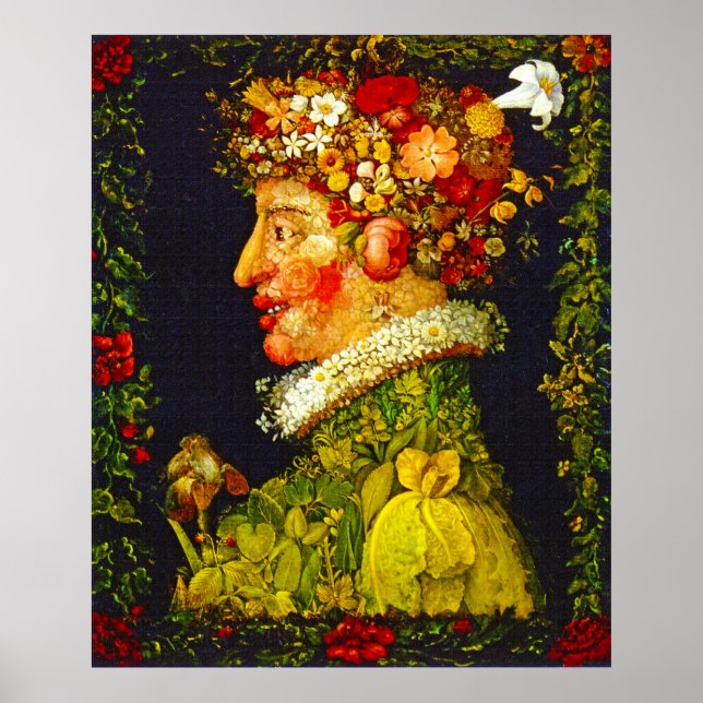 Poster Printemps - Giuseppe Arcimboldo (Devant)