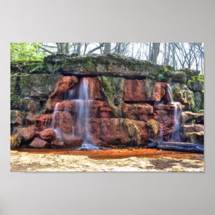 Poster Printemps Jaune, Réserve naturelle Glen Helen, Ohi