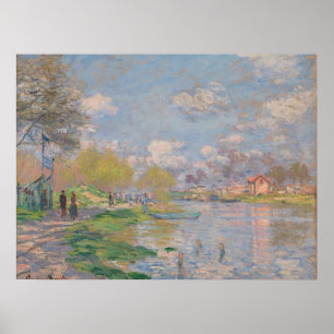 Poster Printemps sur la Seine par Monet Impressionniste