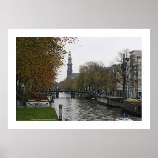Poster Prinzengracht. Amsterdam