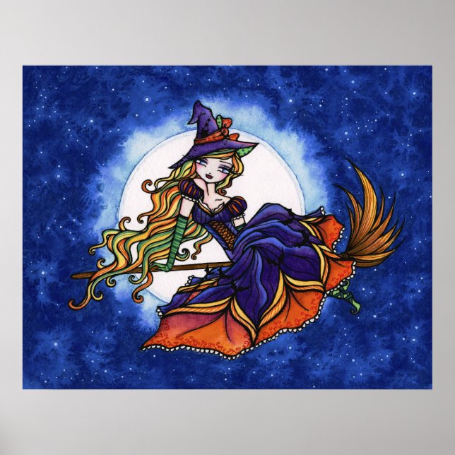 Poster Priscilla Witch Halloween Art Imaginaire (Devant)