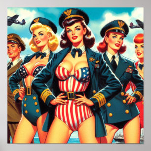 Poster Prise vintage du pilote
