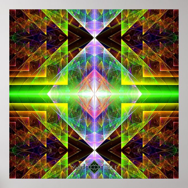 Poster Prisme triangulaire (Devant)