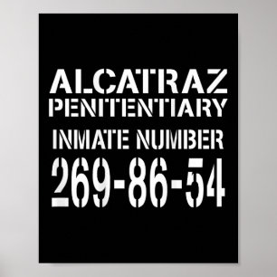 Poster Prison d'Alcatraz Drôle costume de prisonnier Hall