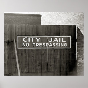Poster Prison municipale, 1939. Photo ancienne