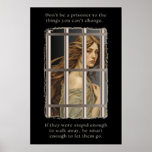 Poster Prisonnier pour le changement   Laisser-les aller 