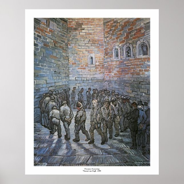 Poster Prisonniers Exercice par Vincent van Gogh (Devant)