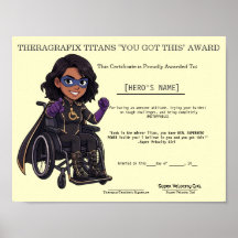 Prix de motivation de super-héros pour thérapie pé