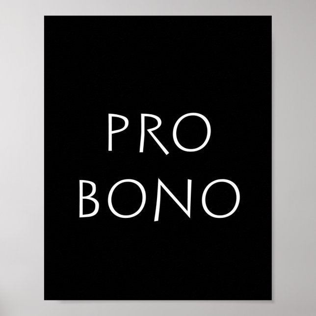 Poster Pro bono (Devant)