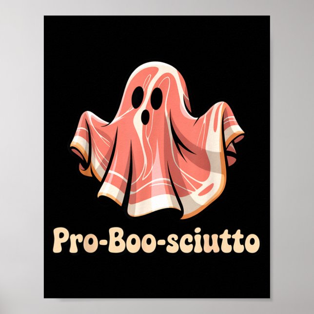 Poster Pro Boo Sciutto Drôle Italien Halloween Fantôme Pr (Devant)