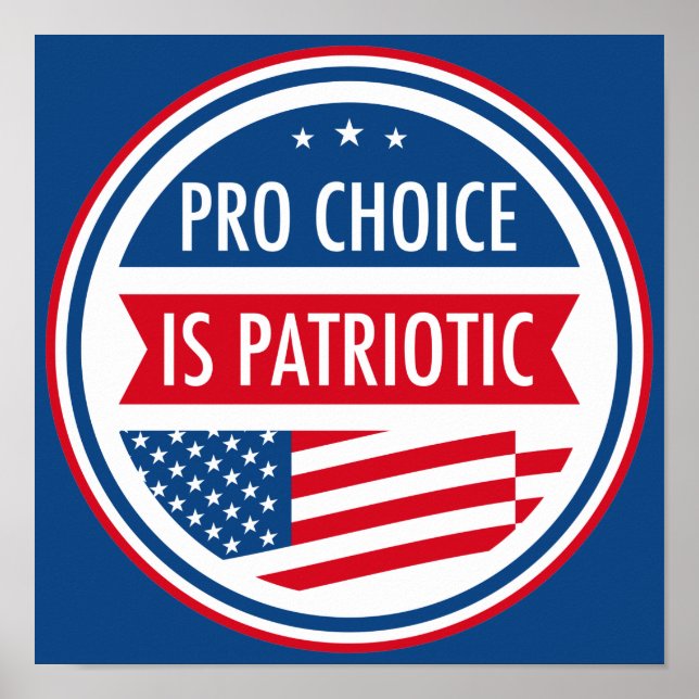 Poster Pro Choice est la liberté patriotique des femmes a (Devant)