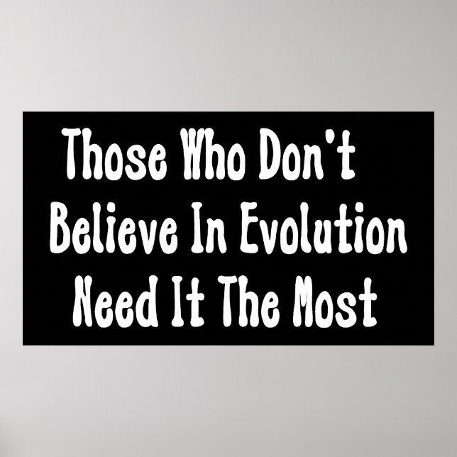 Poster Pro-évolution (Devant)