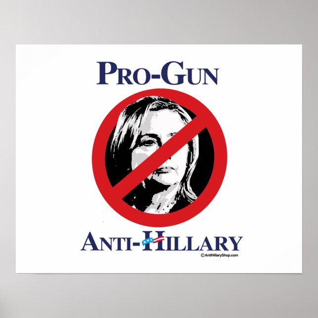 Poster Pro-Gun Anti-Hillary - Anti-Hillarypng.png (Devant)