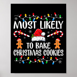 Poster Probable De Faire Cuire Les Cookies De Noël Fun Ba