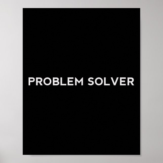 Poster Problem Solver Sitive Attitude Action Entrepreneur (Devant)