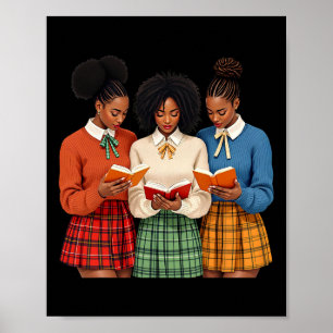 Poster Problème des esprits noirs Lire un livre Connaissa
