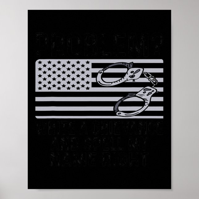 Poster Problème Drôle De Correcteur Agent Écrire Un Probl (Devant)