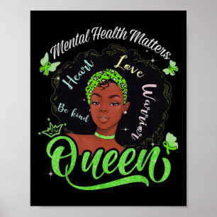 Poster Problèmes de santé mentale aux États-Unis Femme Gu