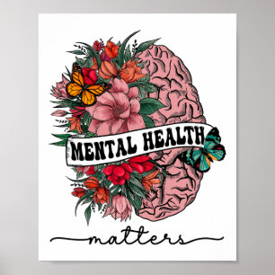 Poster Problèmes de santé mentale de la stigmatisation Se