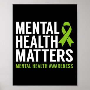 Poster Problèmes de santé mentale Hommes Femmes Enfants S