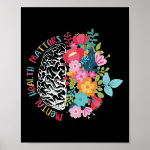 Poster Problèmes de santé mentale Inspirationnel