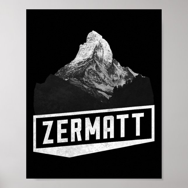 Poster Problemhorn Zermatt Suisse Ski Holiday Mou (Devant)