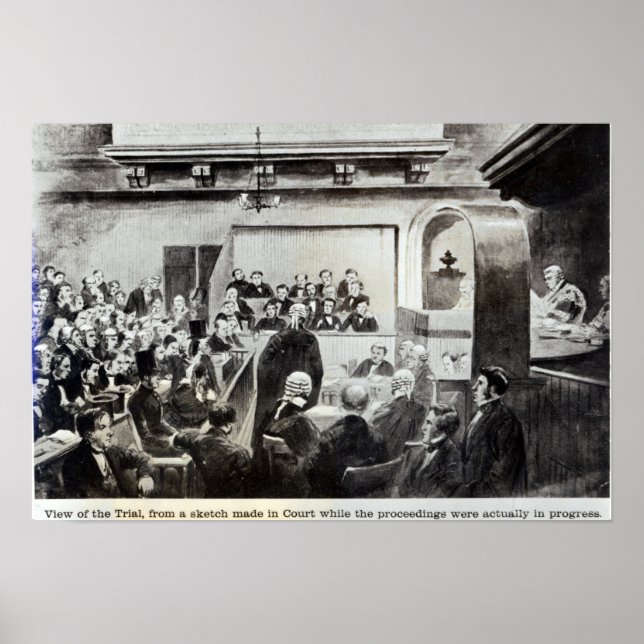 Poster Procès de Madeleine Smith, 1857 (Devant)