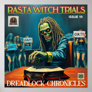 POSTER PROCÈS DE RASTA WITCH - DREADLOCK CHRONICLES NUMÉR