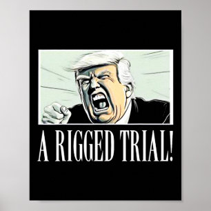 Poster Procès rangé ! ! ! Trump 2024 Maga Sarcastic Polit