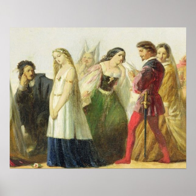 Poster Procession des personnages de Shakespeare (huile s (Devant)