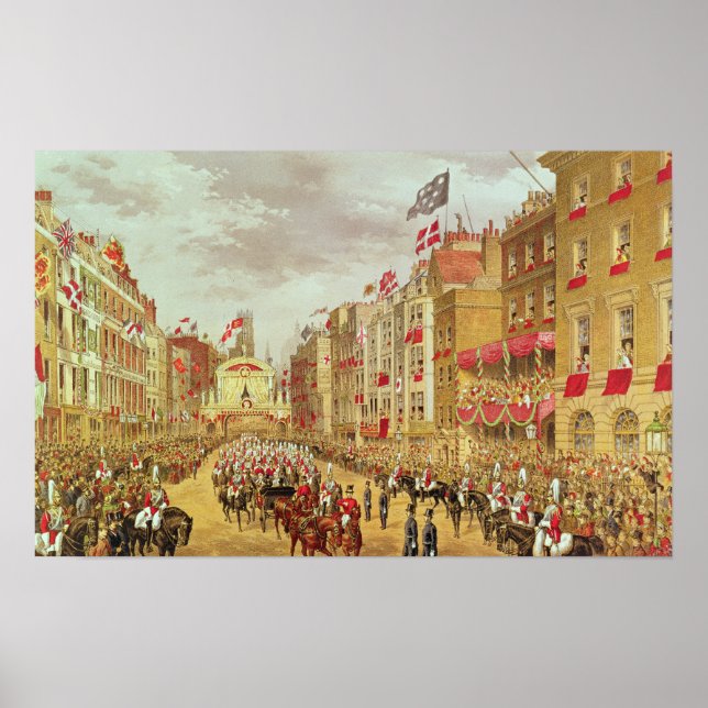 Poster Procession mariage d'Edward, Prince de Galles (Devant)