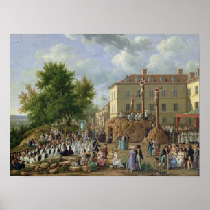 Poster Procession religieuse au Mont Valérien, 1819