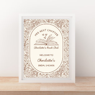 Poster Prochain Chapitre Marron Livre Bienvenue à la Fête