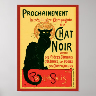 Poster Prochaine Le Conversation Noir Steinlen Fine Art