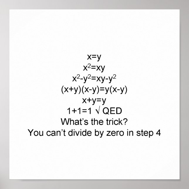 Poster Proclamation 1+1=1 (Devant)