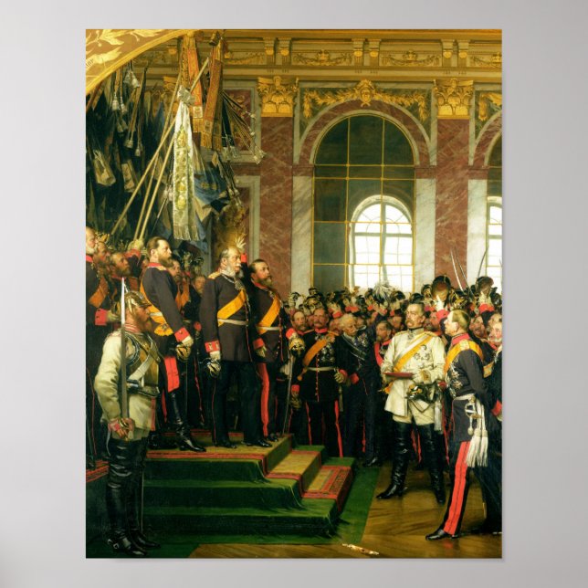 Poster Proclamation de Guillaume en tant que Kaiser (Devant)