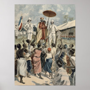Poster Proclamation du nouveau roi du Dahomey