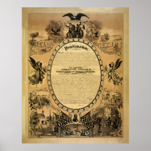 Poster Proclamation sur l'émancipation (Publiée en 1886)