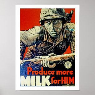 Poster Produce More Milk for Him