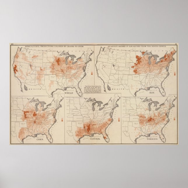 Poster Productions agricoles aux États-Unis (Devant)