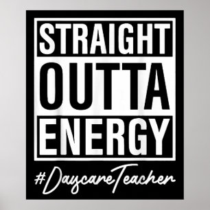 Poster Prof Droit Sorti De L'école Maternelle D'énergie