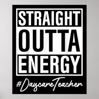 Poster Prof Droit Sorti De L'école Maternelle D'énergie