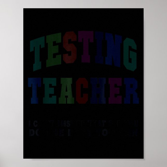 Poster Prof test enseignant journée de test bruh maths el (Devant)