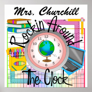 Poster Professeur à l'école Rockin' - SRF