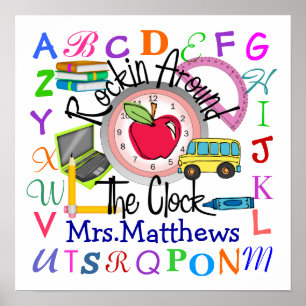 Poster Professeur à l'école Rockin' - SRF