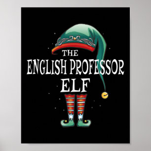 Poster Professeur anglais Elf Job Christmas