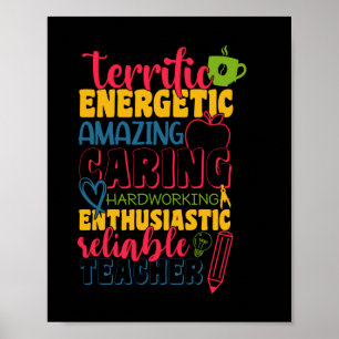 Poster Professeur Cadeaux   Enseignant de soins Extraordi