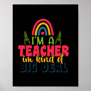 Poster Professeur Cadeaux Je Suis Un Enseignant Dans Un
