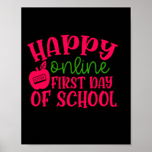 Poster Professeur Cadeaux Joyeux En Ligne Premier Jour